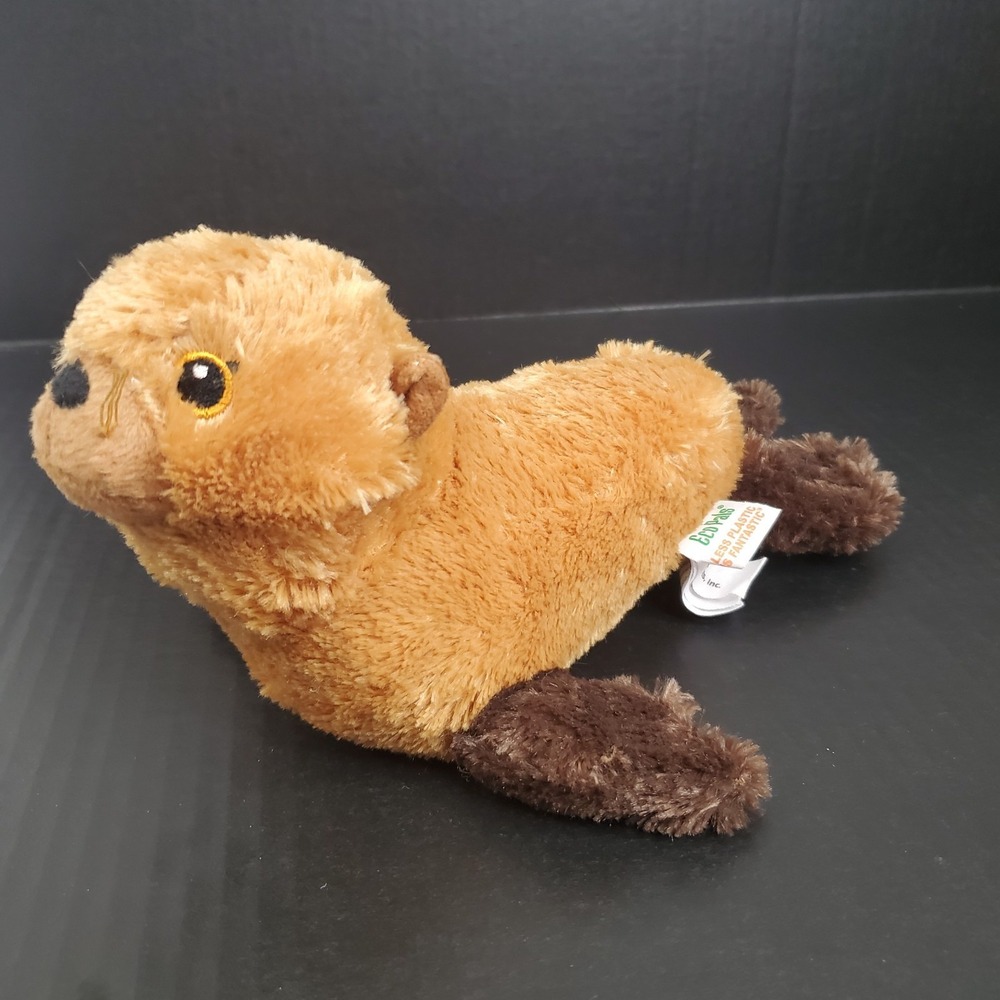 Wildlife Artists Eco Pals Brown Sea Lion Plush 11" Stuffed Animal Sewn Eyes